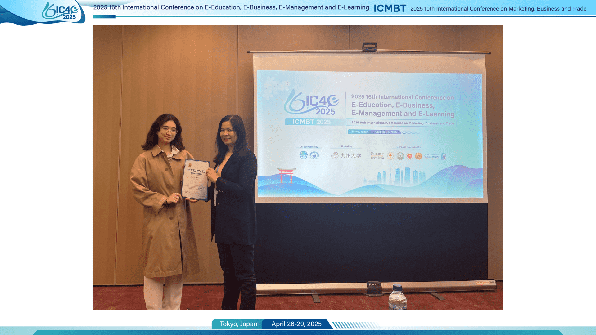 Best Presentation Award Winner - Onsite Session 9